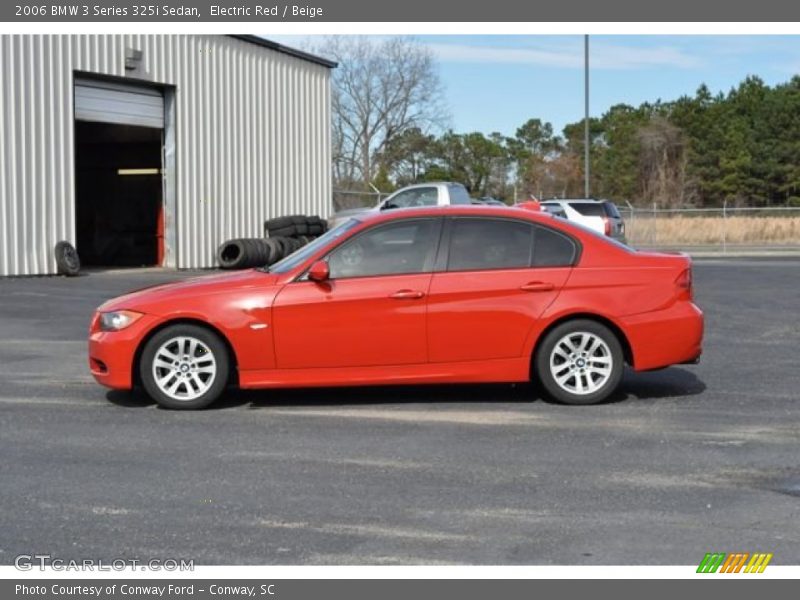 Electric Red / Beige 2006 BMW 3 Series 325i Sedan
