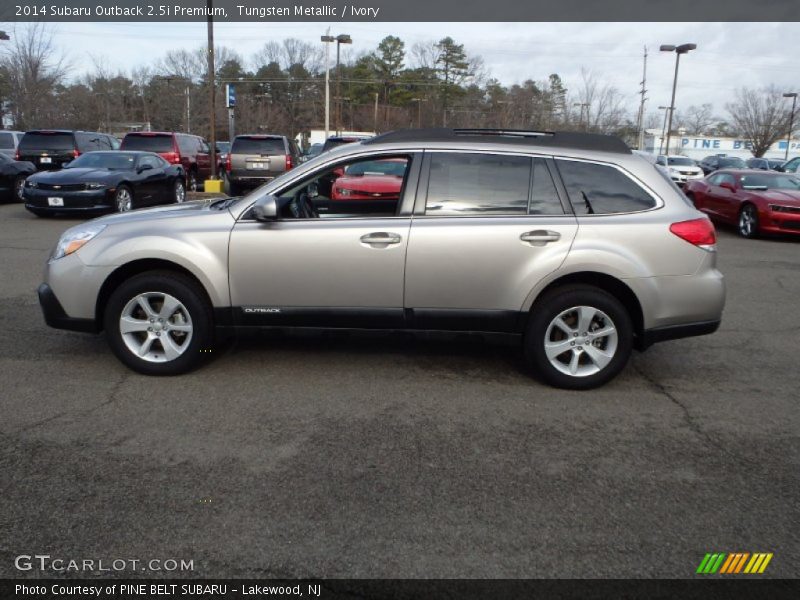 Tungsten Metallic / Ivory 2014 Subaru Outback 2.5i Premium