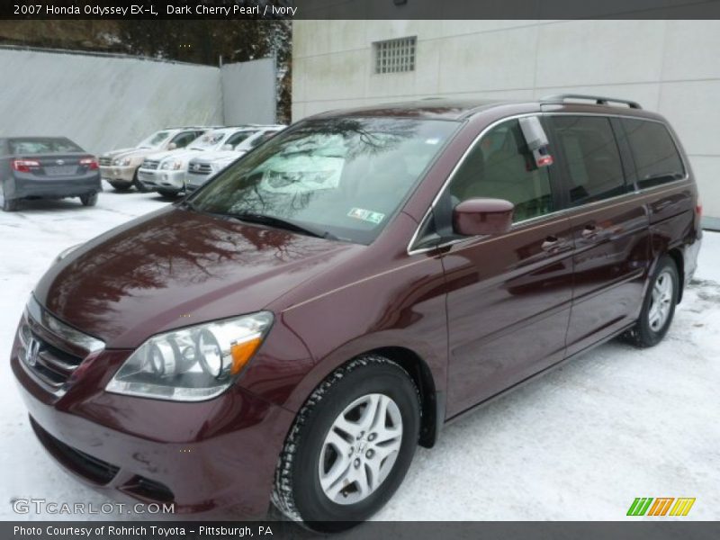 Dark Cherry Pearl / Ivory 2007 Honda Odyssey EX-L