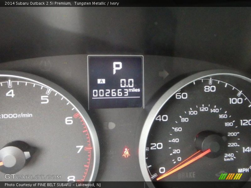 Tungsten Metallic / Ivory 2014 Subaru Outback 2.5i Premium