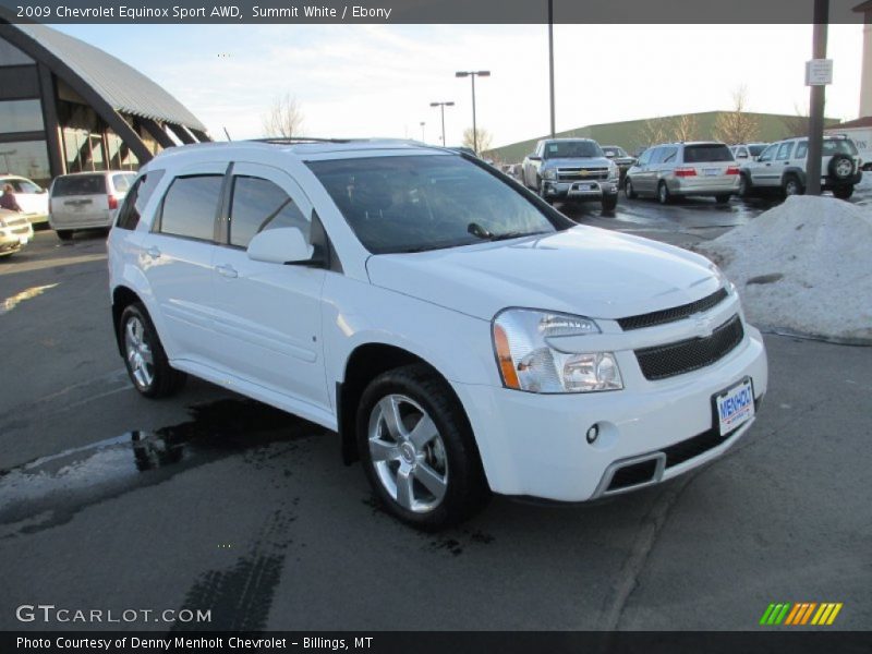 Summit White / Ebony 2009 Chevrolet Equinox Sport AWD
