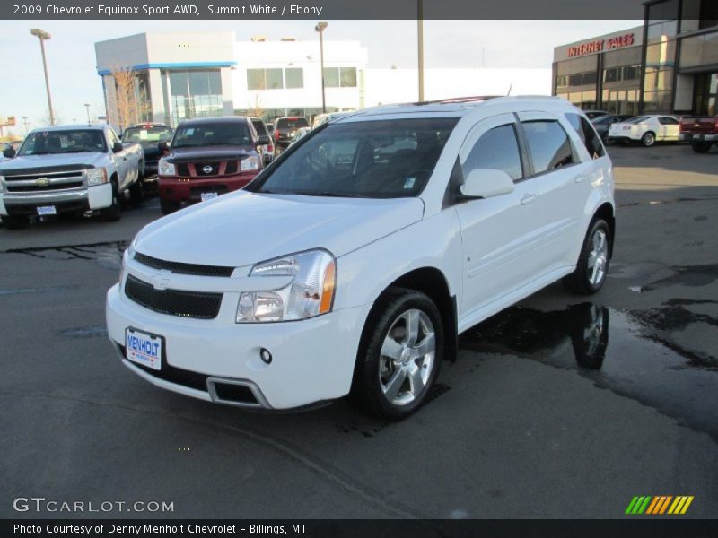 Summit White / Ebony 2009 Chevrolet Equinox Sport AWD