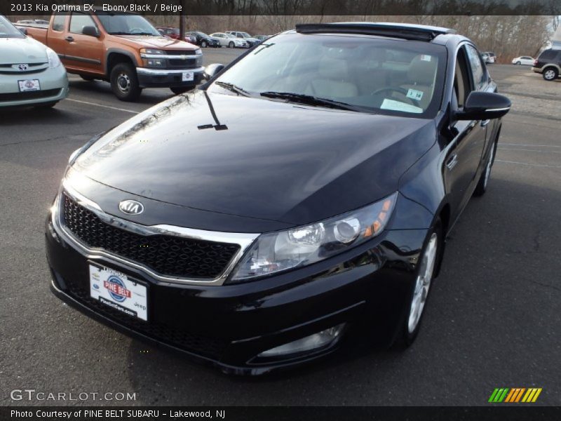 Ebony Black / Beige 2013 Kia Optima EX