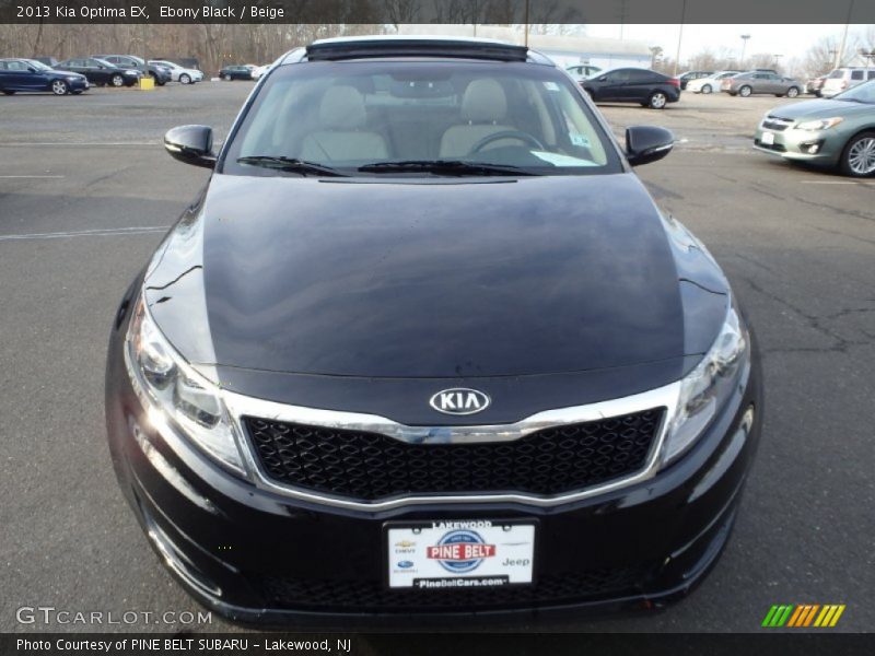 Ebony Black / Beige 2013 Kia Optima EX