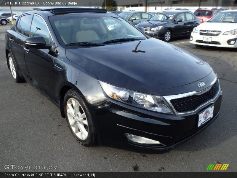 Ebony Black / Beige 2013 Kia Optima EX
