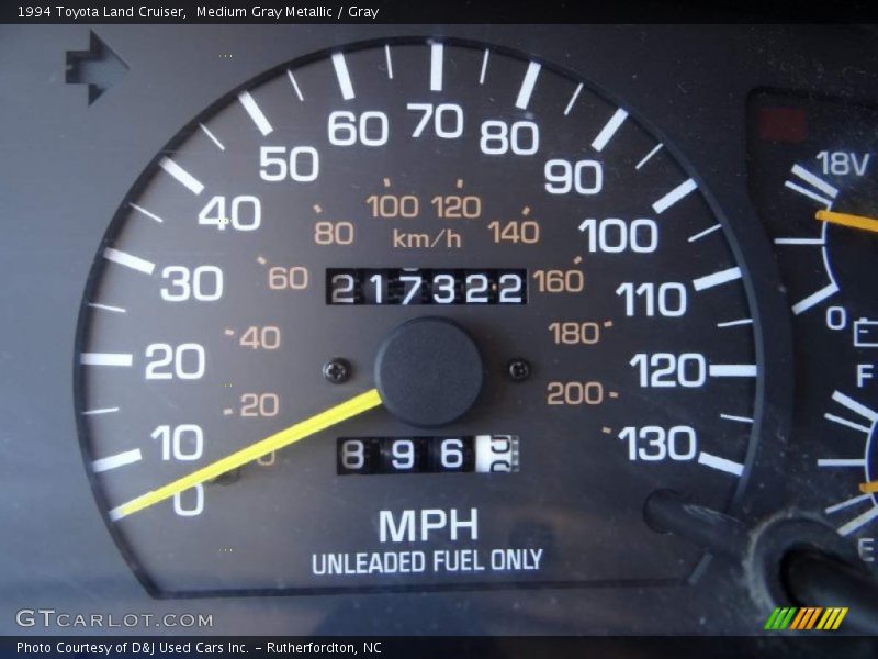 Medium Gray Metallic / Gray 1994 Toyota Land Cruiser