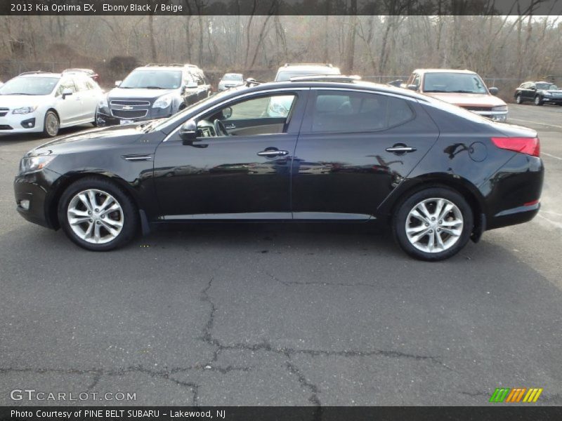 Ebony Black / Beige 2013 Kia Optima EX
