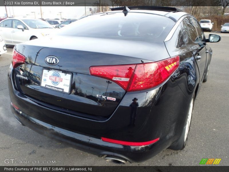 Ebony Black / Beige 2013 Kia Optima EX