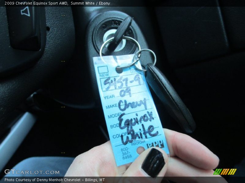 Summit White / Ebony 2009 Chevrolet Equinox Sport AWD