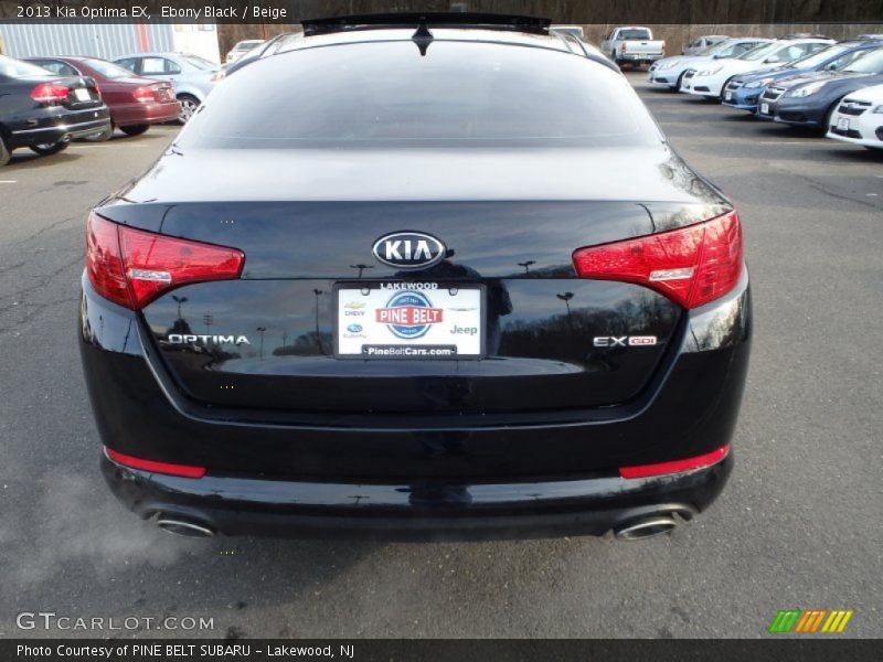 Ebony Black / Beige 2013 Kia Optima EX