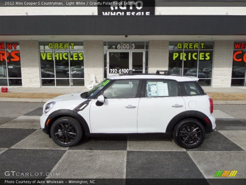 Light White / Gravity Polar Beige Leather 2012 Mini Cooper S Countryman