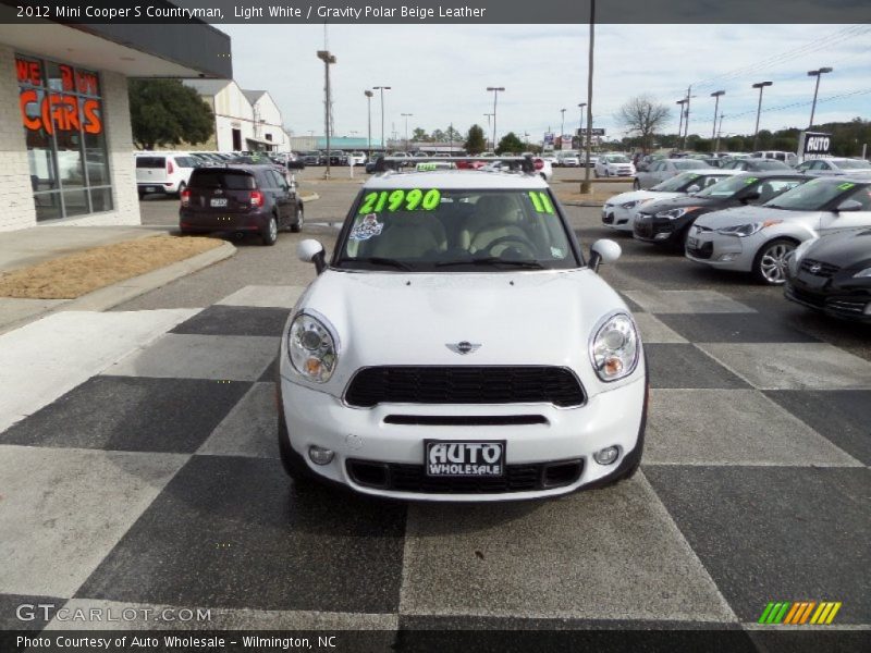 Light White / Gravity Polar Beige Leather 2012 Mini Cooper S Countryman