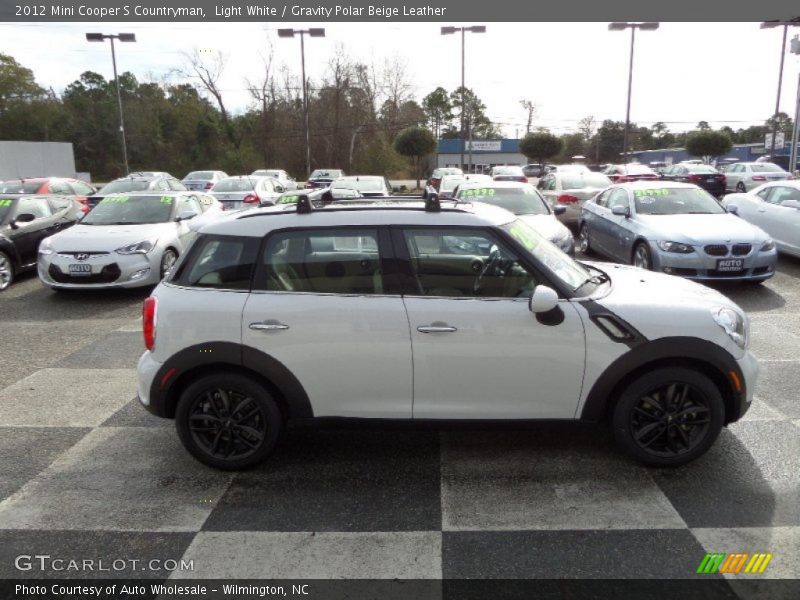 Light White / Gravity Polar Beige Leather 2012 Mini Cooper S Countryman