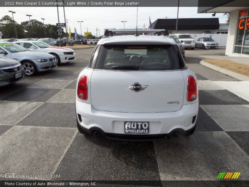 Light White / Gravity Polar Beige Leather 2012 Mini Cooper S Countryman