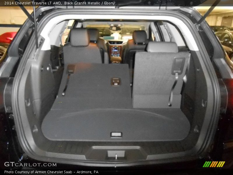 Black Granite Metallic / Ebony 2014 Chevrolet Traverse LT AWD