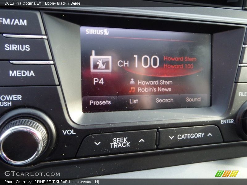 Ebony Black / Beige 2013 Kia Optima EX