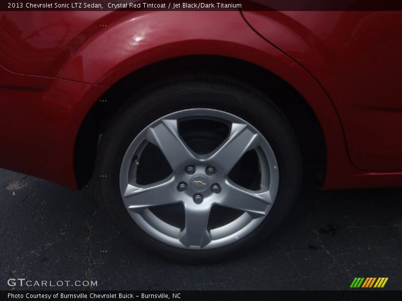 Crystal Red Tintcoat / Jet Black/Dark Titanium 2013 Chevrolet Sonic LTZ Sedan