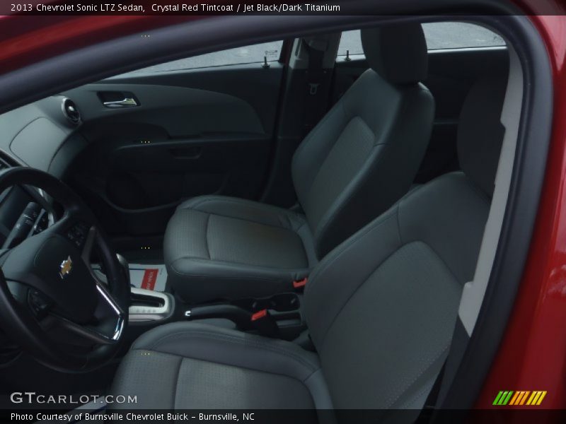 Crystal Red Tintcoat / Jet Black/Dark Titanium 2013 Chevrolet Sonic LTZ Sedan