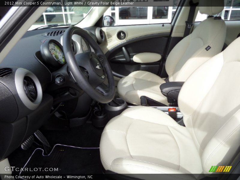Light White / Gravity Polar Beige Leather 2012 Mini Cooper S Countryman
