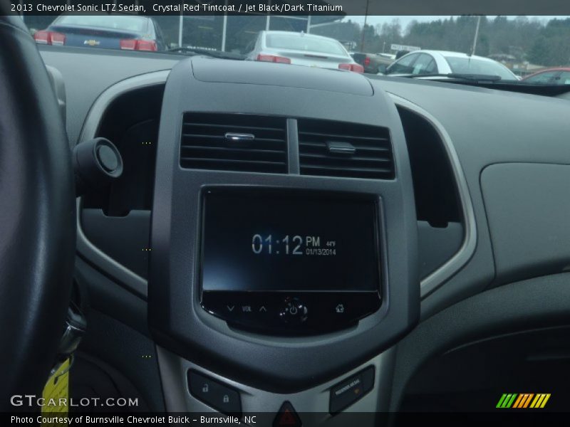 Crystal Red Tintcoat / Jet Black/Dark Titanium 2013 Chevrolet Sonic LTZ Sedan