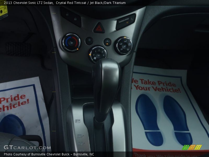 Crystal Red Tintcoat / Jet Black/Dark Titanium 2013 Chevrolet Sonic LTZ Sedan
