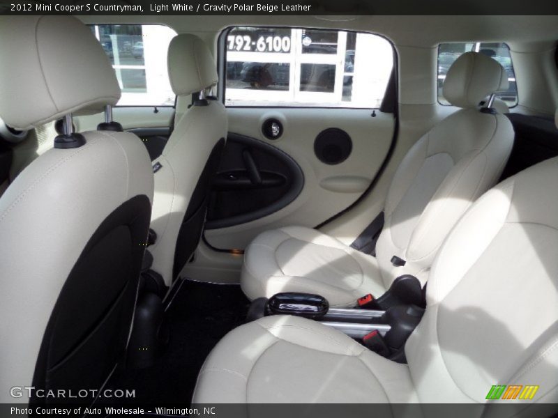 Light White / Gravity Polar Beige Leather 2012 Mini Cooper S Countryman