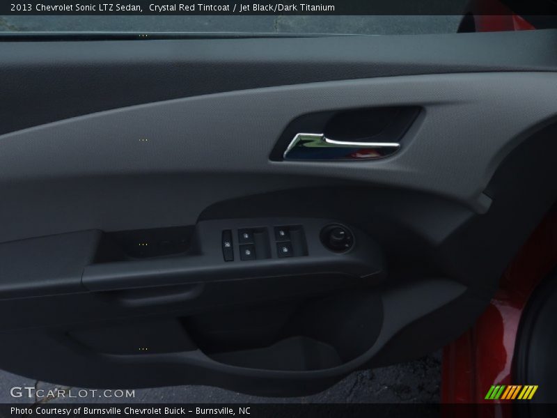 Crystal Red Tintcoat / Jet Black/Dark Titanium 2013 Chevrolet Sonic LTZ Sedan