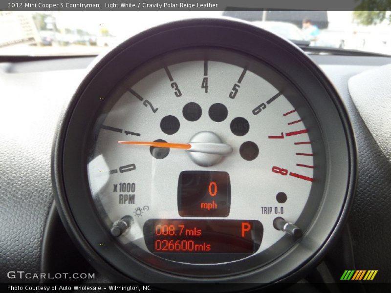 Light White / Gravity Polar Beige Leather 2012 Mini Cooper S Countryman