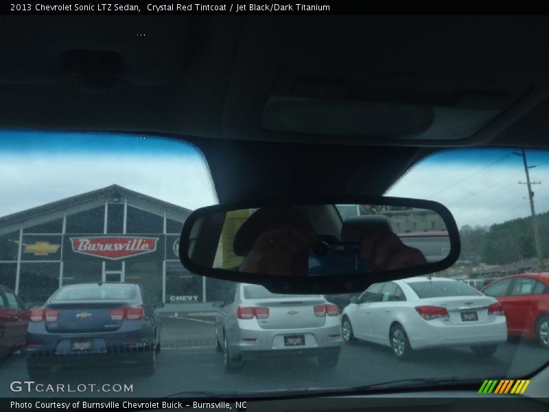 Crystal Red Tintcoat / Jet Black/Dark Titanium 2013 Chevrolet Sonic LTZ Sedan
