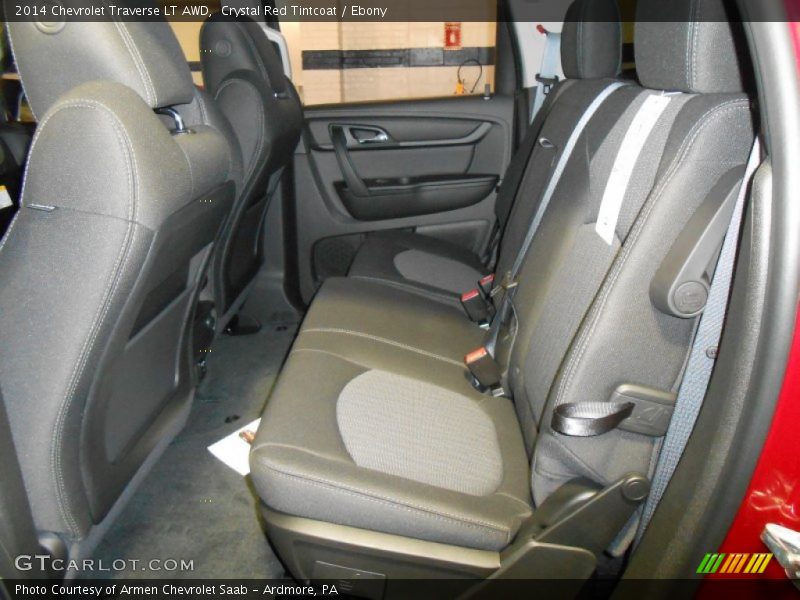 Crystal Red Tintcoat / Ebony 2014 Chevrolet Traverse LT AWD