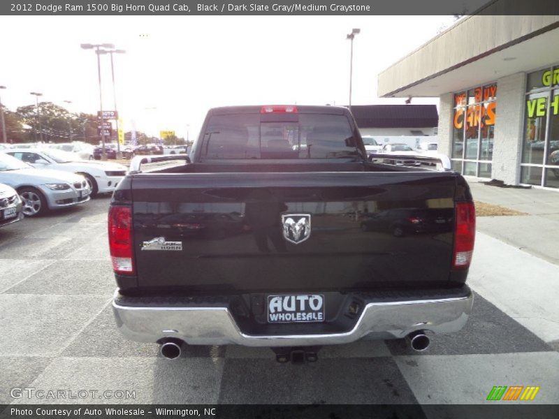 Black / Dark Slate Gray/Medium Graystone 2012 Dodge Ram 1500 Big Horn Quad Cab