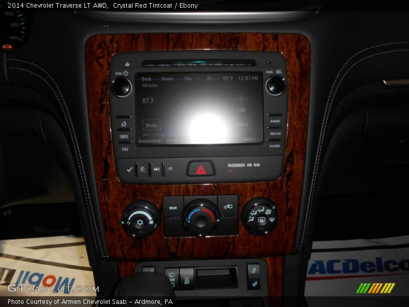 Crystal Red Tintcoat / Ebony 2014 Chevrolet Traverse LT AWD