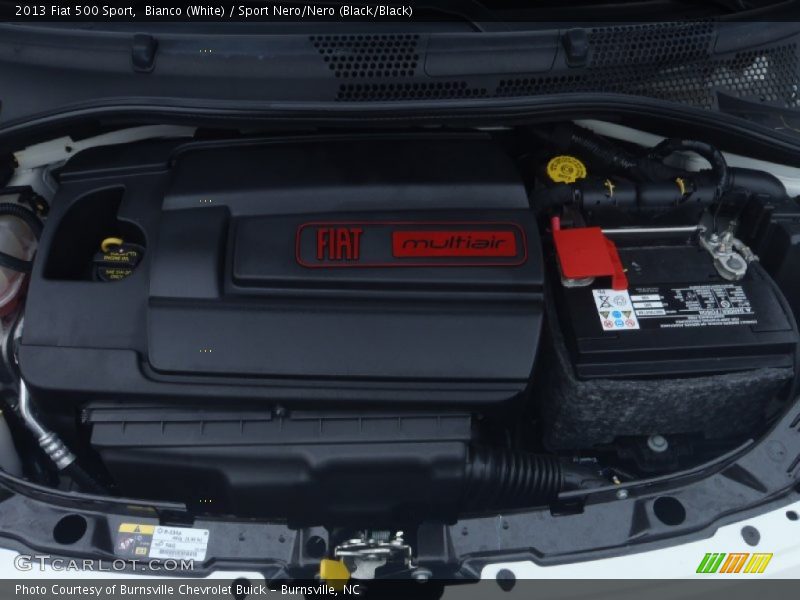 Bianco (White) / Sport Nero/Nero (Black/Black) 2013 Fiat 500 Sport