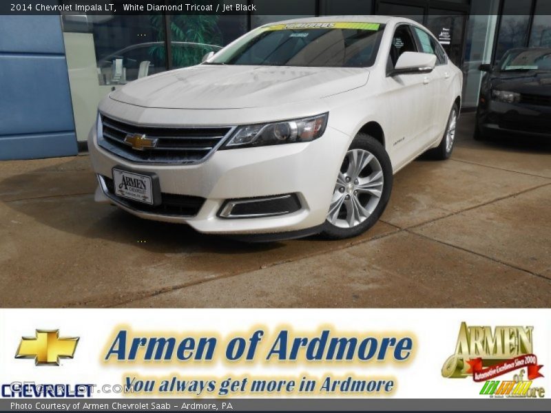 White Diamond Tricoat / Jet Black 2014 Chevrolet Impala LT