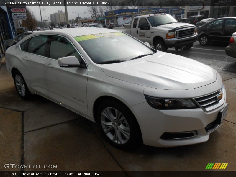 White Diamond Tricoat / Jet Black 2014 Chevrolet Impala LT