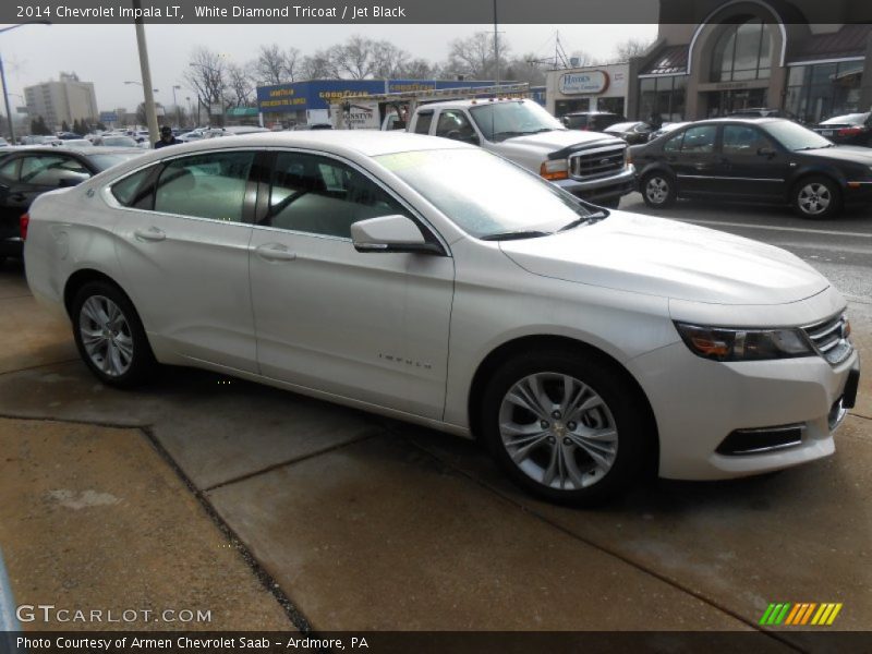 White Diamond Tricoat / Jet Black 2014 Chevrolet Impala LT