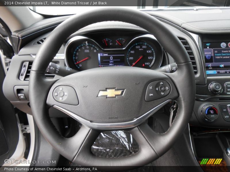 White Diamond Tricoat / Jet Black 2014 Chevrolet Impala LT
