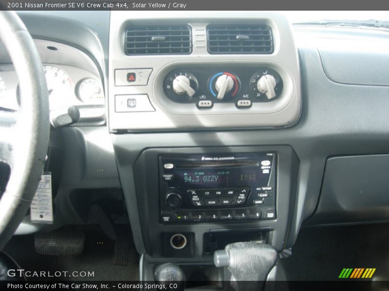 Solar Yellow / Gray 2001 Nissan Frontier SE V6 Crew Cab 4x4