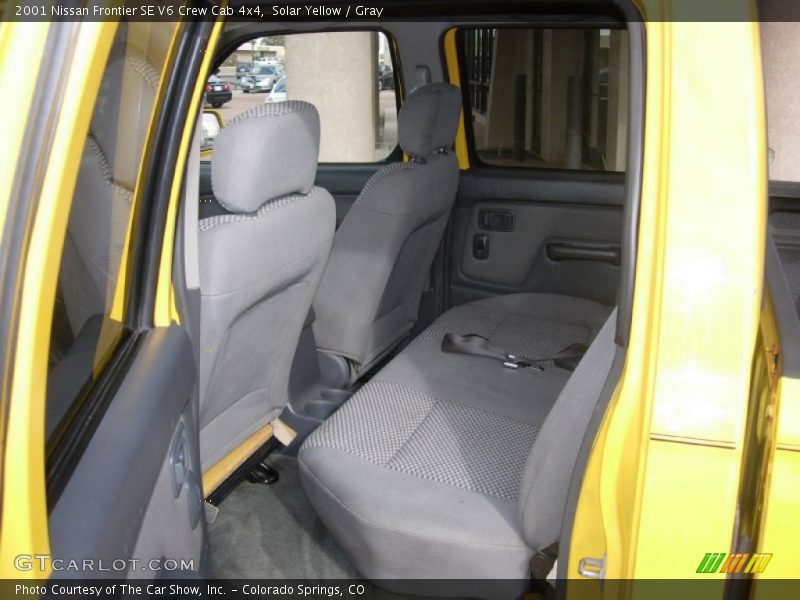 Solar Yellow / Gray 2001 Nissan Frontier SE V6 Crew Cab 4x4