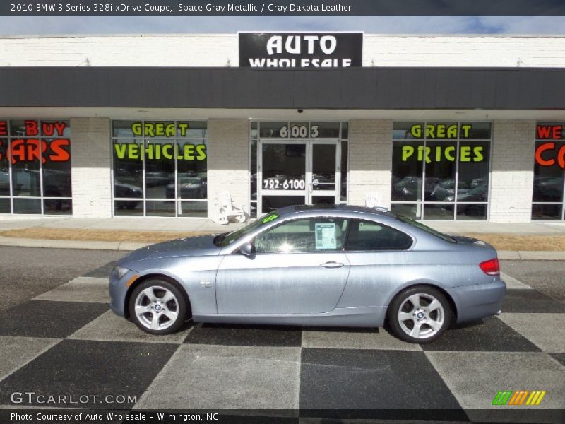 Space Gray Metallic / Gray Dakota Leather 2010 BMW 3 Series 328i xDrive Coupe