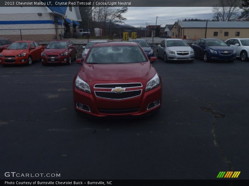 Crystal Red Tintcoat / Cocoa/Light Neutral 2013 Chevrolet Malibu LT