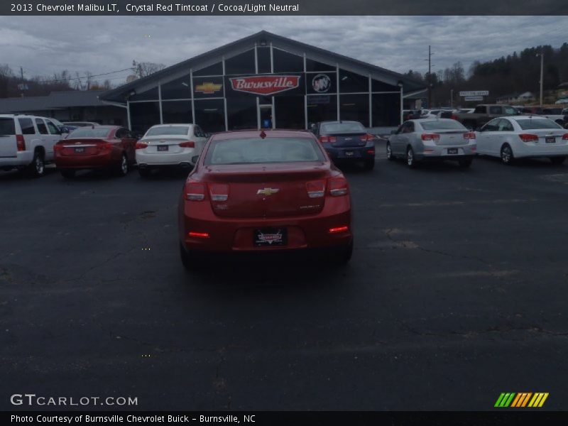 Crystal Red Tintcoat / Cocoa/Light Neutral 2013 Chevrolet Malibu LT