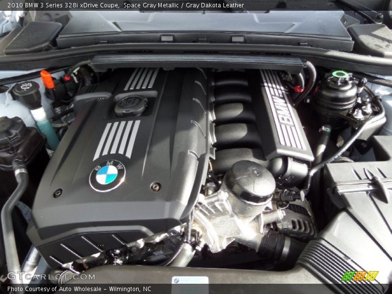 Space Gray Metallic / Gray Dakota Leather 2010 BMW 3 Series 328i xDrive Coupe