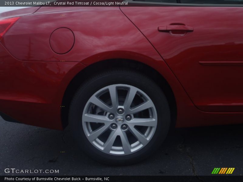 Crystal Red Tintcoat / Cocoa/Light Neutral 2013 Chevrolet Malibu LT