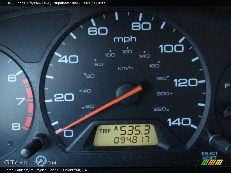 Nighthawk Black Pearl / Quartz 2003 Honda Odyssey EX-L