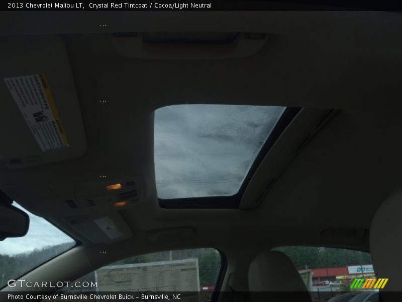 Crystal Red Tintcoat / Cocoa/Light Neutral 2013 Chevrolet Malibu LT