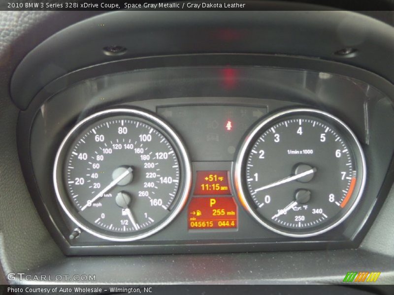 Space Gray Metallic / Gray Dakota Leather 2010 BMW 3 Series 328i xDrive Coupe