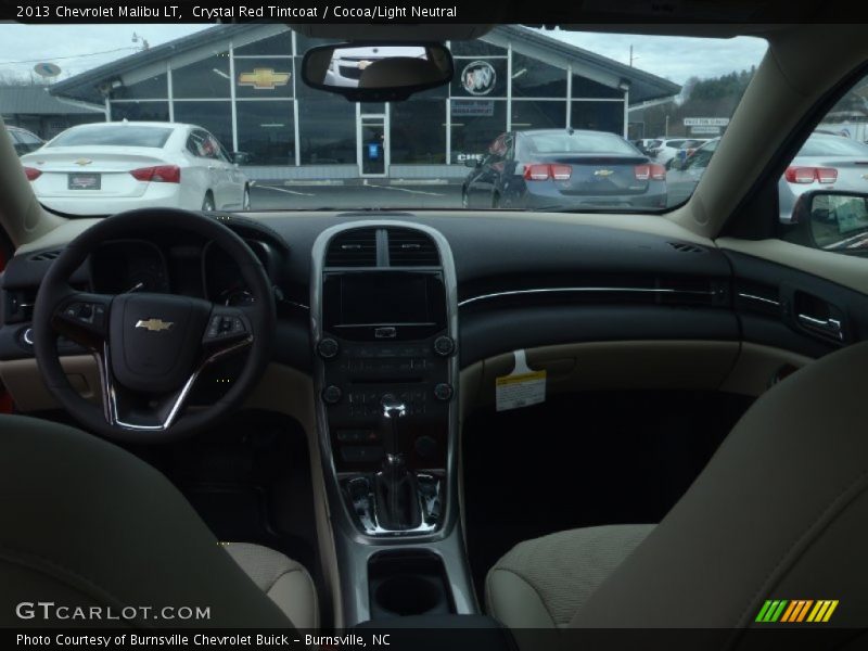 Crystal Red Tintcoat / Cocoa/Light Neutral 2013 Chevrolet Malibu LT