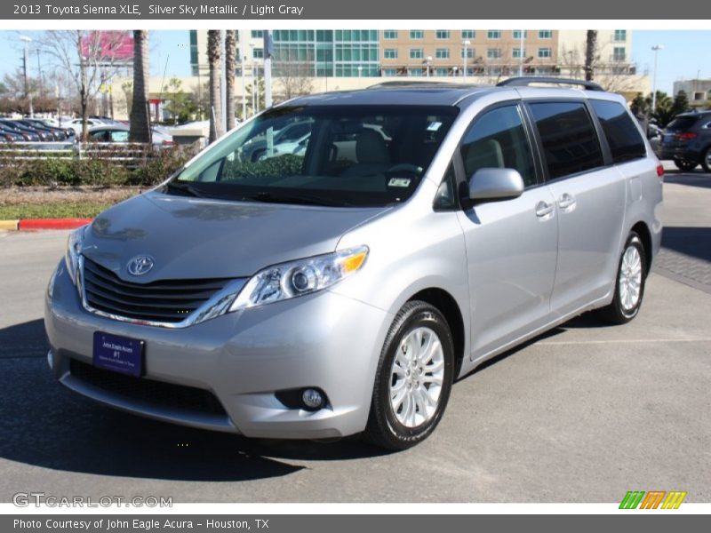 Silver Sky Metallic / Light Gray 2013 Toyota Sienna XLE