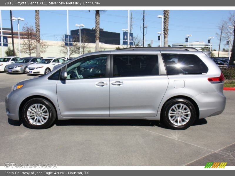 Silver Sky Metallic / Light Gray 2013 Toyota Sienna XLE